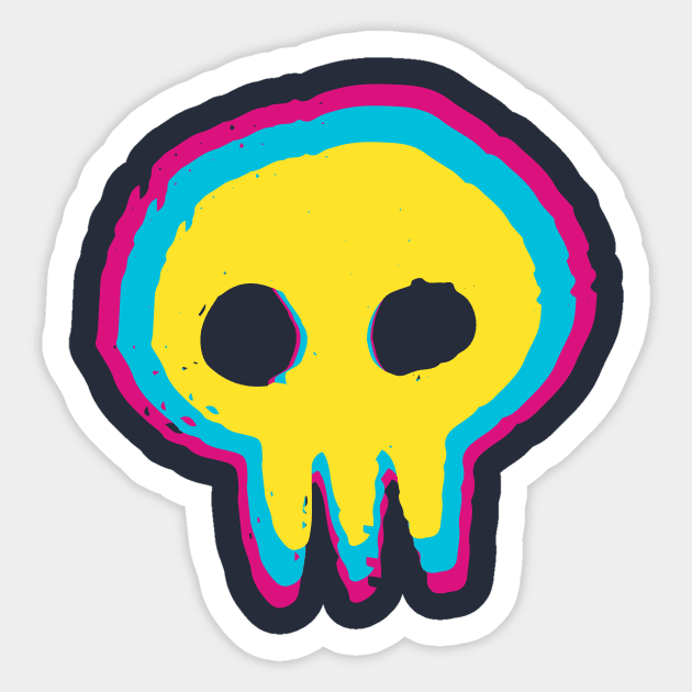 Bones Sticker by Inkbyte Studios